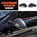Car Rear View Mirror Cover Cap Trim Compatible with Jaguar F-Type 2013-2025 ABS Exterior Door Side Rearview Guard Molding Protection Cover Accessories