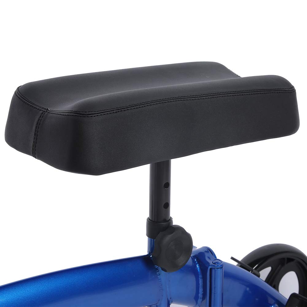 Rollator na kolana z hamulcami, sterowany alternatywa, medyczny skuter do kolan, sterowany wózek na kolana dla seniorów, osób niepełnosprawnych, wysoka wydajność pleców, alternatywa dla urazów stóp z systemem hamowania koszykowego