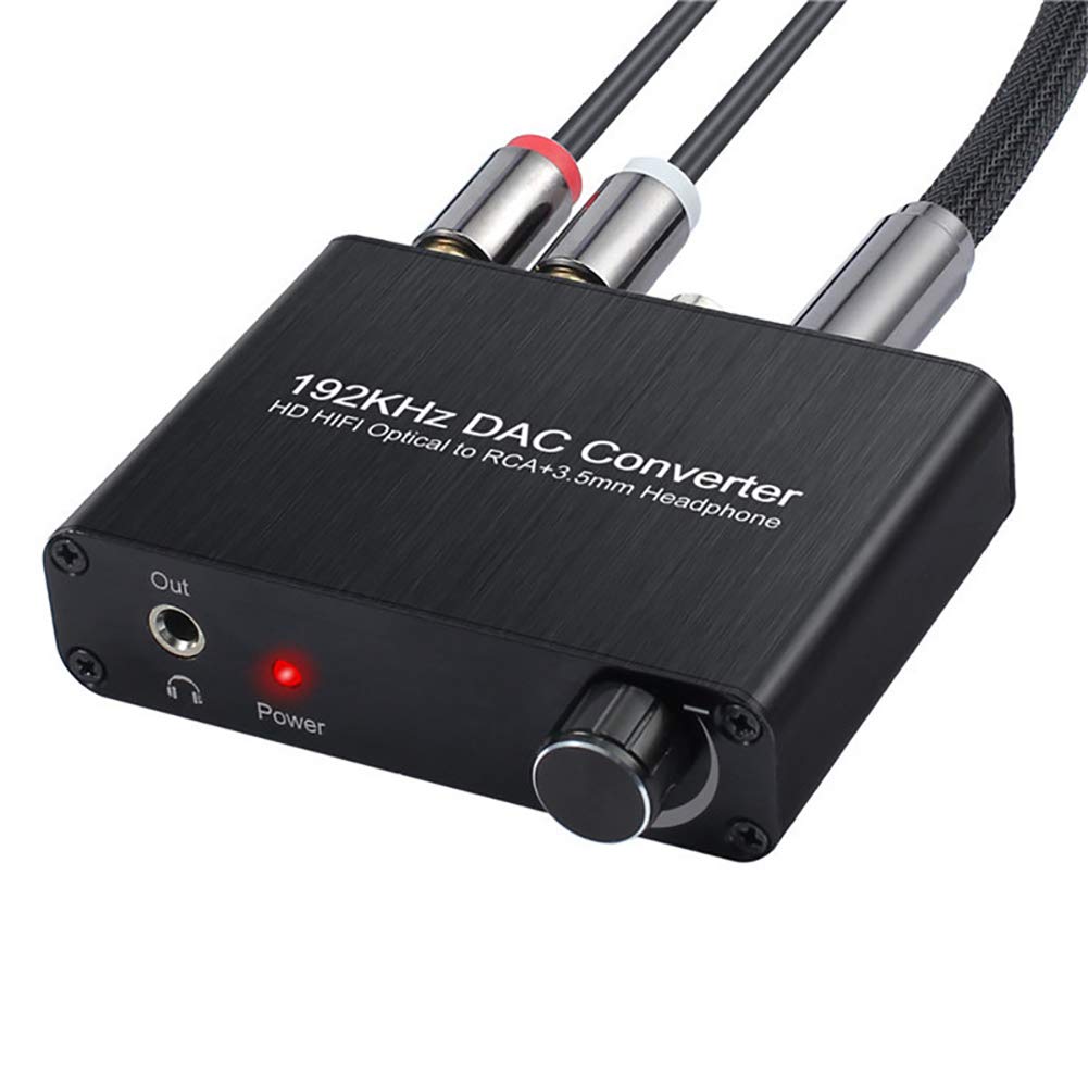 Decodificatore Audio, convertitore Audio da Digitale ad analogico, decodificatore Audio Digitale da DTS AC-3 a 2.0ch DAC Ottico coassiale RCA da 3,5 mm Jack 5.1ch