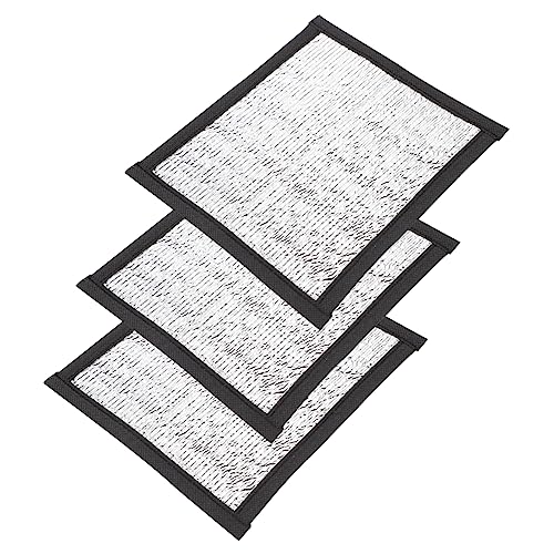 SEWOART 3sets Reptile Heat Mat Pet Heating Pad for Snake Lizard Turtle Reflective Film Warmer 3pcs*3