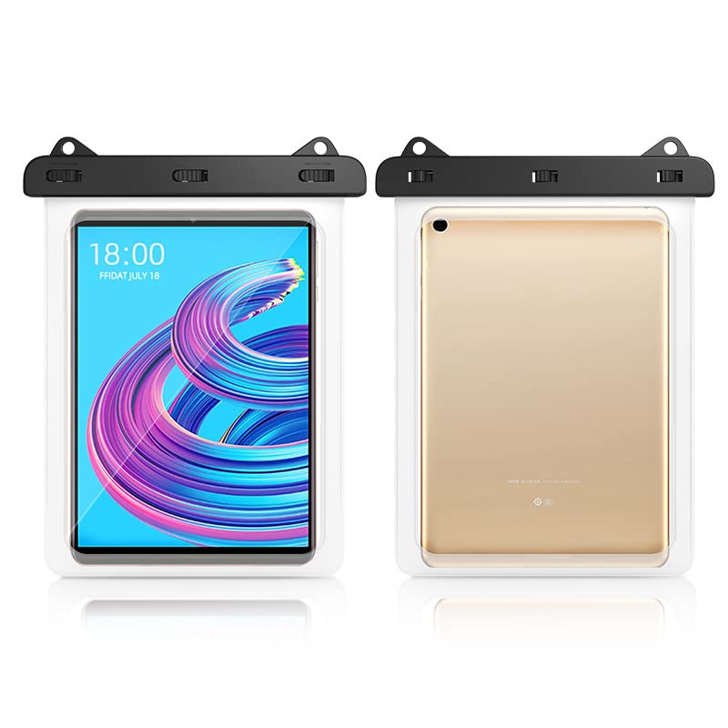10 in Tablet Water Resistant Waterproof Pouch Dry Bags Case for iPad (2025) 10.9 iPad Air 11 iPad Pro 11 iPad 9.7 Samsung Galaxy Tab S10 S9 S8 S7 11