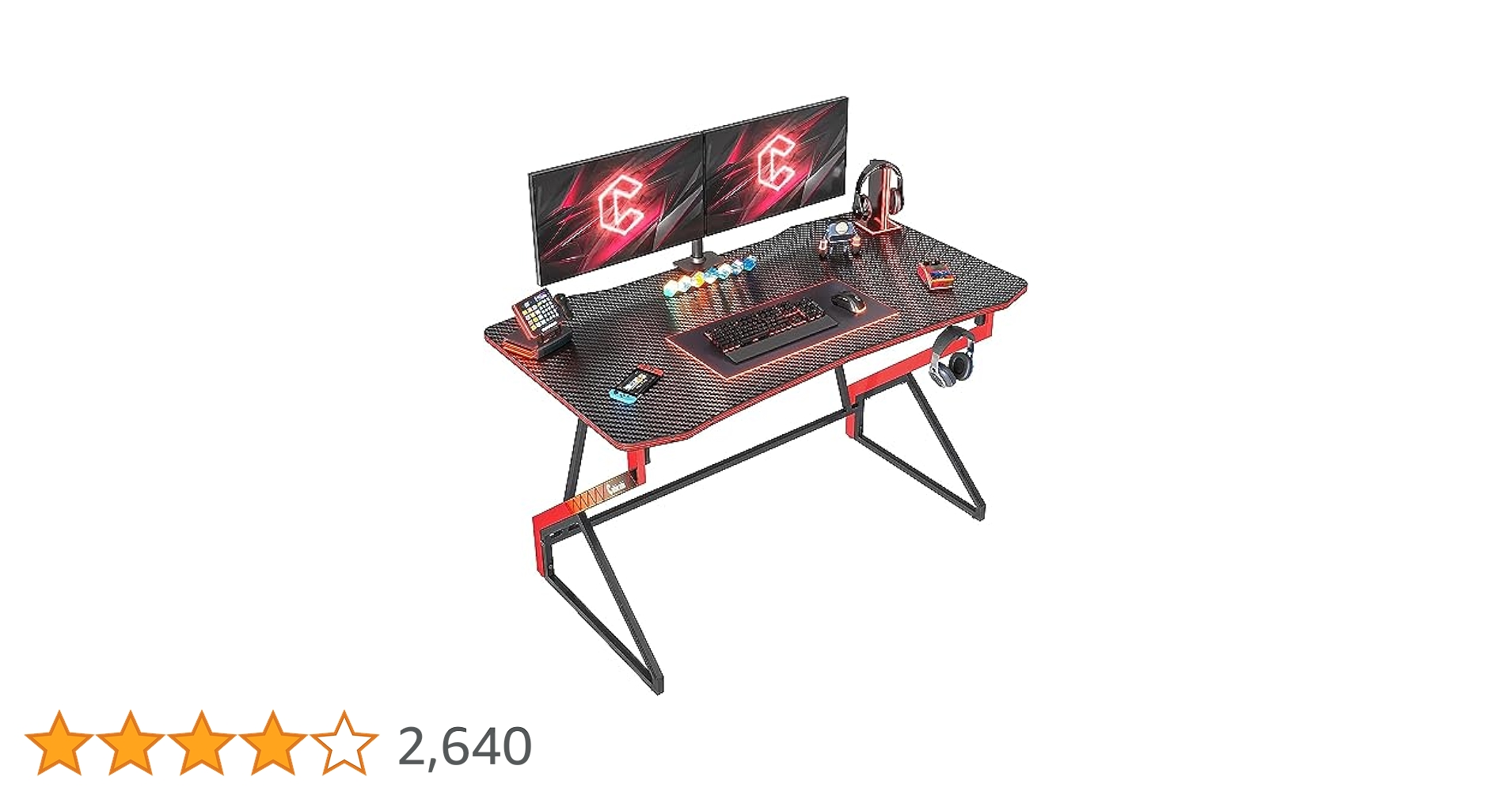 CubiCubi ゲーミングデスク　新品未開封 Amazon | CubiCubi ゲーミングデスク 幅120cm*奥行き60cm LED