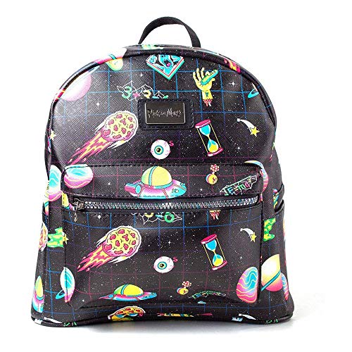 Bioworld Rick and Morty Space Sublimation All Over Print Ladies Backpack Mochila Tipo
