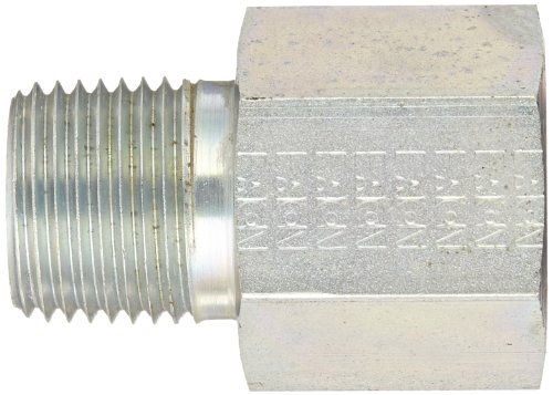 Eaton Aeroquip 2246-8-10S Steel Pipe Fitting, Adapter, 1/2" NPT Male x 5/8" Female Straight Thread O-Ring