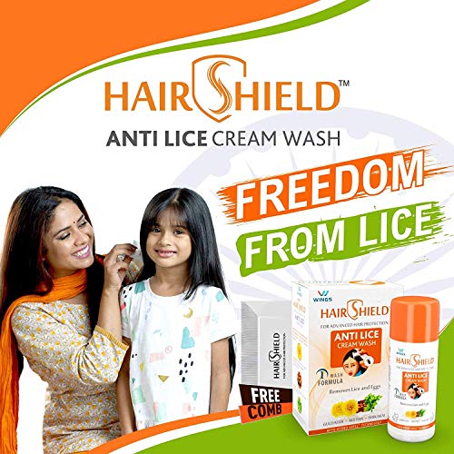 Hairshield Anti Lice Cream Wash Free Head Lice Comb With Every Pack (30