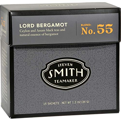 Smith Teamaker Black Tea - Lord Bergamot - Ceylon and Assam - Vegan - Gluten Free - 15 Bags (Pack of 2)