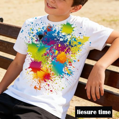 Image of LAIDIPAS Boys Girls 3D Graphic T-Shirt Short Sleeve Tops Tees 6-16 Years
