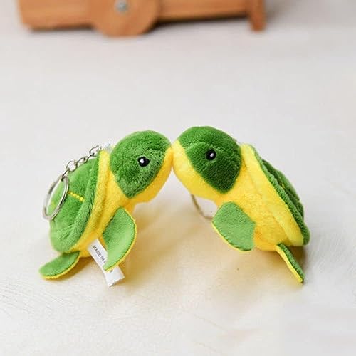 Miniatura 5 de 4 piezas de mini tortuga marina de peluche de tortuga de peluche adorable lindo animal decoración de animales de peluche adultos para bolsa de