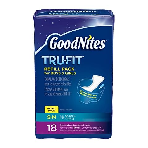 Goodnites Durable Underwear Refills Unisex Small/Medium, 18-Count Cover