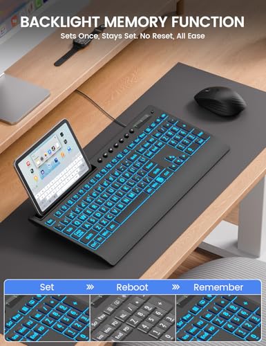 SABLUTE Large Print Backlit Keyboard KC782 の商品画像 2