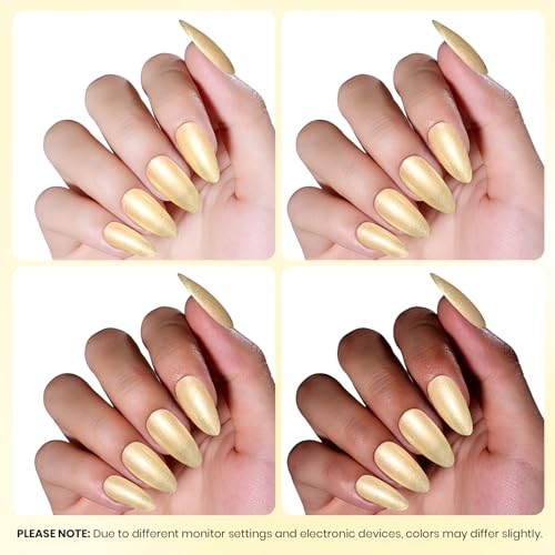 Image of Beetles Yellow Gel Nail Polish - 15ML Shimmer Glitter Butter Yellow Gel Nail Polish Pastel Creamy Nail Gel Color Soak Off UV LED Home Salon DIY Nail Art Spring Gift for Women