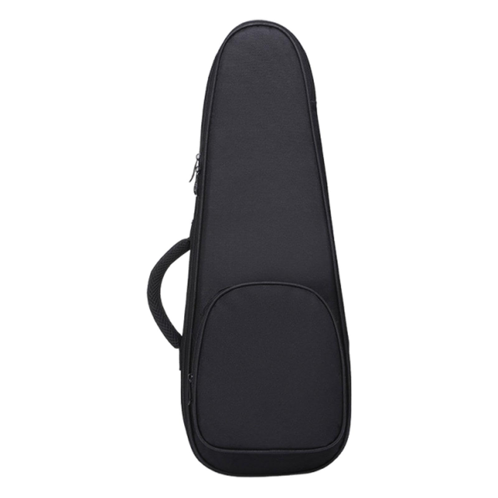 Ukulele Tasche mit Schulterriemen Oxford Stoff Stoßdämpfend Wasserfest Polsterung für Instrumentenschutz für Geschenkaufbewahrung Reise Alltag, Schwarz