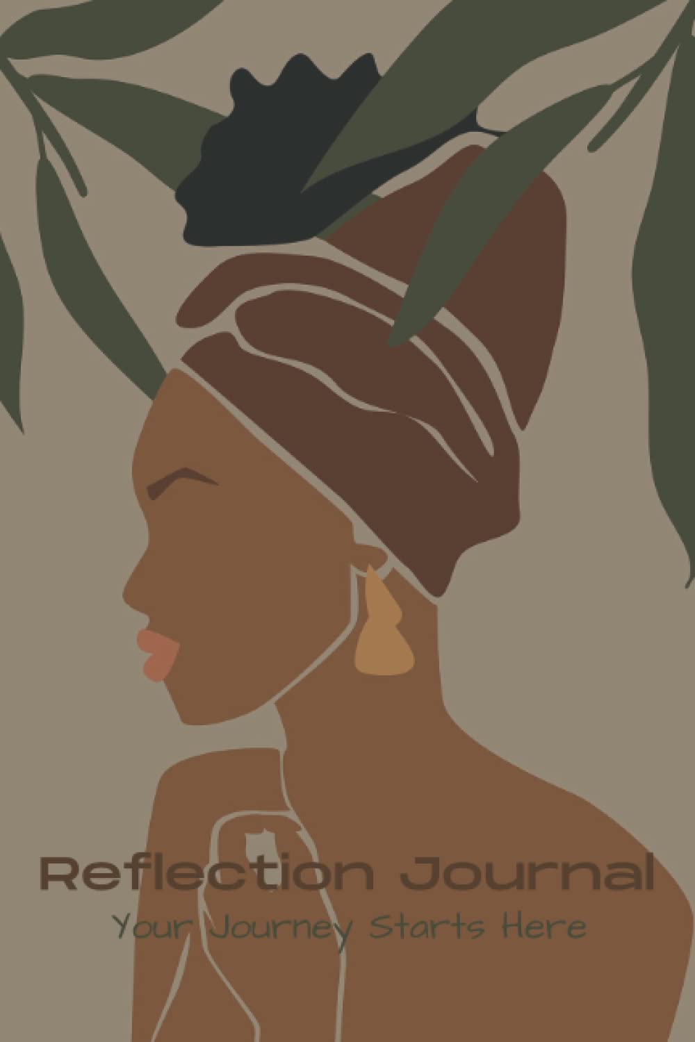 Carnet de réflexion pour femmes afro-américaines avec citations inspirantes et pages lignées
