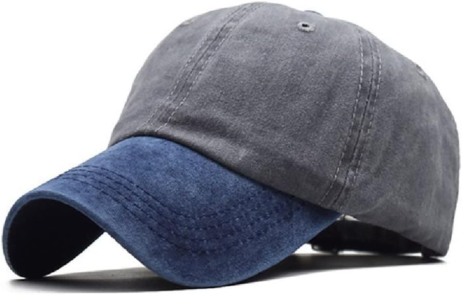 Patchwork Color Spring Baseball Cap Women Denim Hats Men Cotton Outdoor Simple Vintage Visor Casual