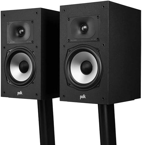 Polk Monitor XT20 - Par de altavoces de estantería o sonido envolvente, certificado de audio de alta resolución, compatible con Dolby Atmos y DTSX,