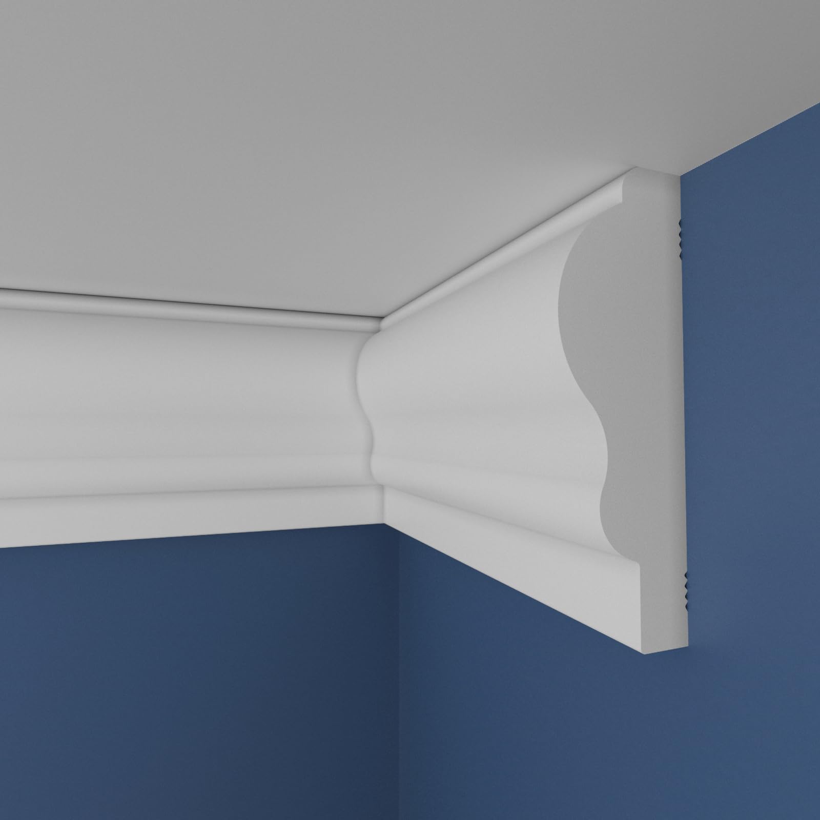 WOLDECOR XPS Cornice Coving – Decorative Coving Moulding for Ceilings, Lightweight Paintable Ceiling Coving Trim, Easy DIY Installation, Durable and Moisture Resistant (WS21, 10 Meters) — image 1