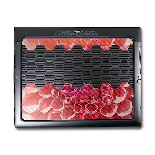 Image of MightySkins Carbon Fiber Skin Compatible with Alienware M18 R1 (2023) Full Wrap Kit - Mum Closeup | Protective, Durable Textured Carbon Fiber Finish | Easy to Apply & Change Styles | Made in The USA