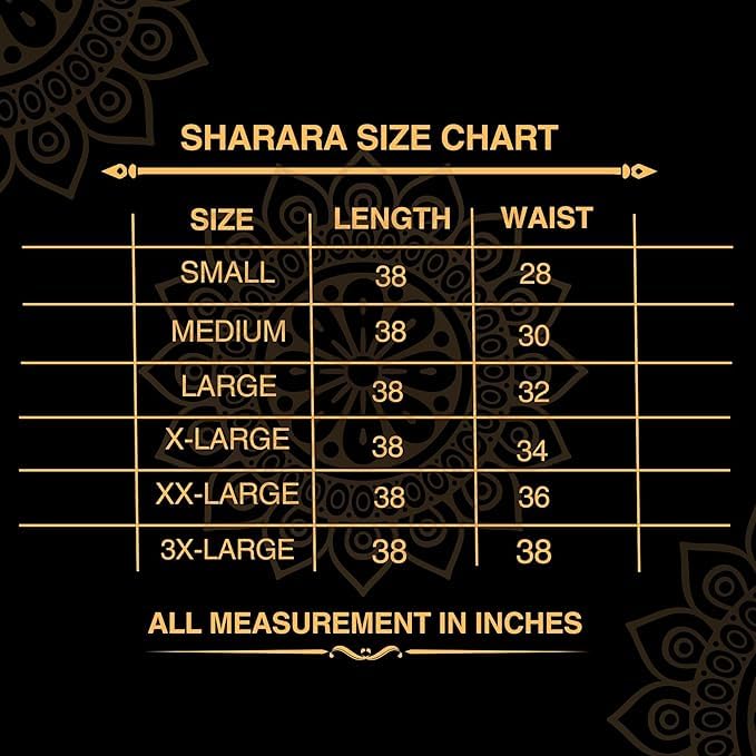 Image of Kvish Regular Loose Fit Solid Colour Georgette Flared Sharara Palazzo for Women