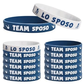 12pz Addio al Celibato Gadget Bracciale Silicone Futuro Sposo Amico dello Sposo Accessori Addio al Celibato Sposo Groom To Be Uomo Blu per Festa Matrimonio Nozze Fidanzamento