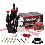 PWK 28mm Carburetors High Performance Universal Carburetor with carb kit for 125cc to 150cc 2T4T Engine Motorcycle Go kart Dirt Bike Pit Bike Racing Dirt Bike Mini Bike Scooter ATV Quad