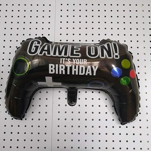 Image of Party Port 25 inch Video Game Joystick Foil Balloon Birthday Theme Party Decorations Celebrations, Anniversary Event Festive Bouquet Balloons (Pack of 2)
