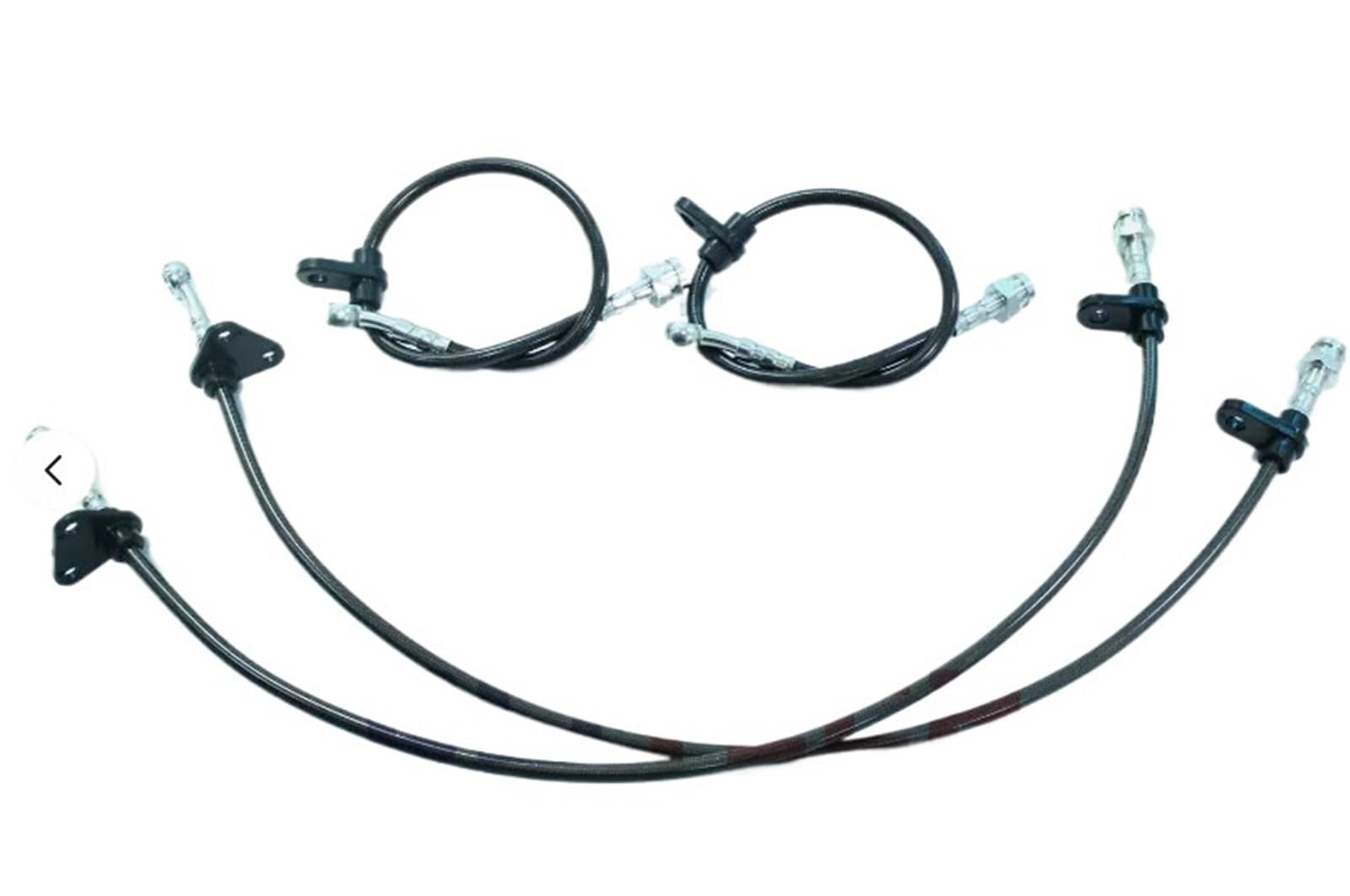 Stainless Steel Brake Line Fit for Civic 92-95 Fit for Acura Integra 94-97 F Brake Lines Kit(Black)