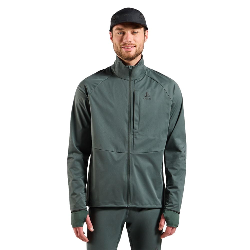 Odlo Zeroweight Pro Warm Reflective Laufjacke Herren oliv - urban chic M