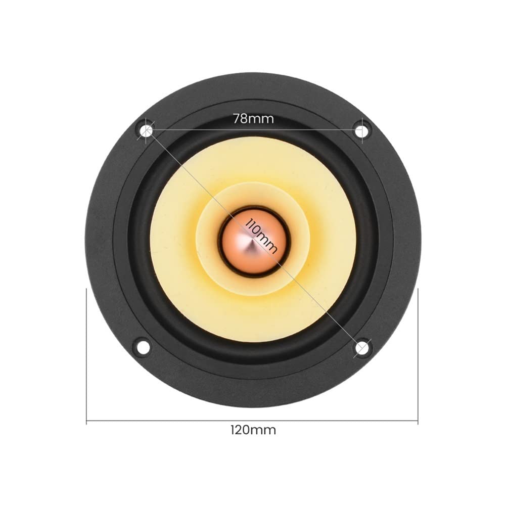 Amazon.co.jp: バイピエゾツイーター 4インチフルレンジスピーカー