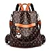 shepretty Zaino Donna Borsa Tracolla Antifurto, 0998Orso-marrone