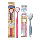【まとめ買い】SHIKIEN (シキエン) 舌ブラシ W-1 (ダブルワン) PREMIUM & for Kids 大人用 子供用 舌クリーナー 舌磨き 口臭予防 (大人x1＆子供x1) 2本セット
