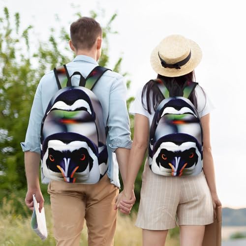 Sac à dos ordinateur voyage avec tête de pingouin ergonomique - 6