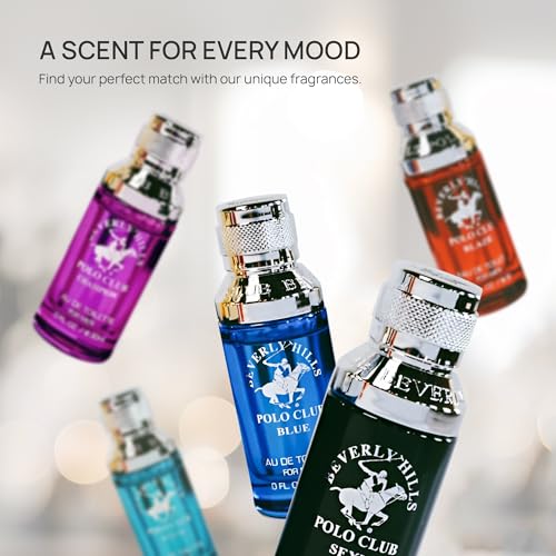 Beverly Hills Polo Club 5 Piece Mini Gift Set Exclusive for Men, EDT Eau De Toilette 5 Mini 0.5oz Bottles - Image 5