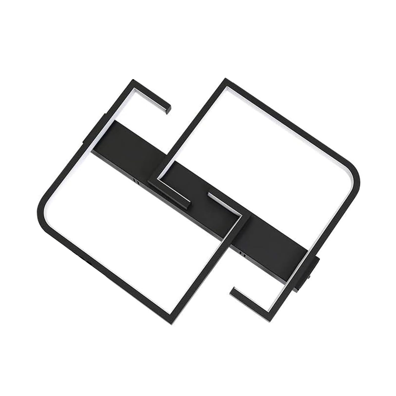 CBJKTX Deckenlampe LED Deckenleuchte Schlafzimmer - Schwarz Wohnzimmerlampe | Dimmbar mit Fernbedienung küchenlampe Modern Design Schlafzimmerlampe Flurlampe für Wohnzimmer Arbeitszimmer küche