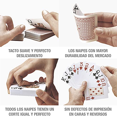 Pak van 2 Spaanse Fournier Nr. 1 Speelkaarten in Kartonnen Etui (2X Rood 40C) - Image 7