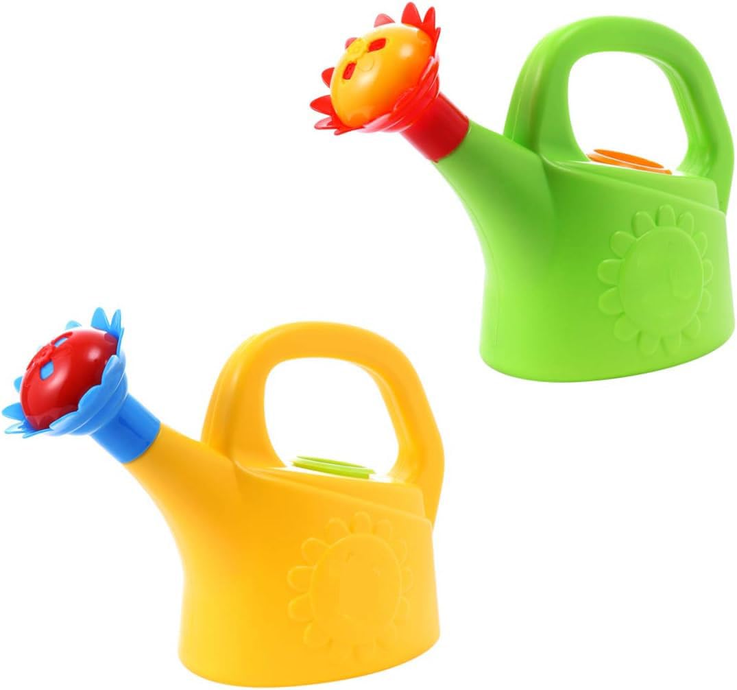 NUOBESTY Set Di 2 Annaffiatoi Giocattolo A Forma Di Pollo Per Bambini – Per Spiaggia, Giardino E Bagnetto (Colori Casuali, 19x13,5 Cm) - 3