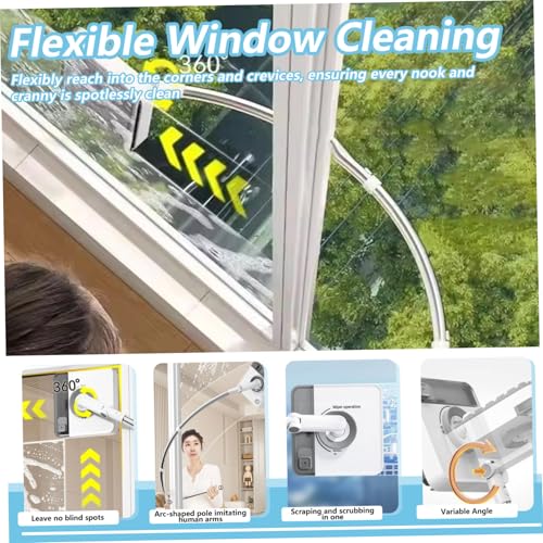 Nettoyant pour vitres extérieures en hauteur pour laver les fenêtres sans danger depuis l'intérieur - 4
