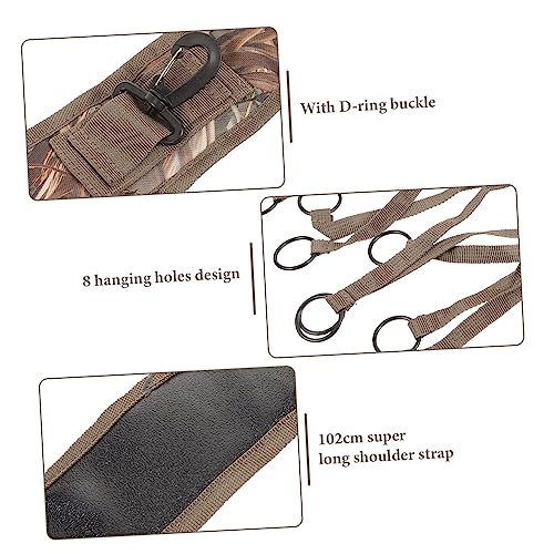 INOOMP 3 Peças Alças De Tiro Para Equipamento Ao Ar Livre Mochila Tote Cordão Camuflado Pano Transpo