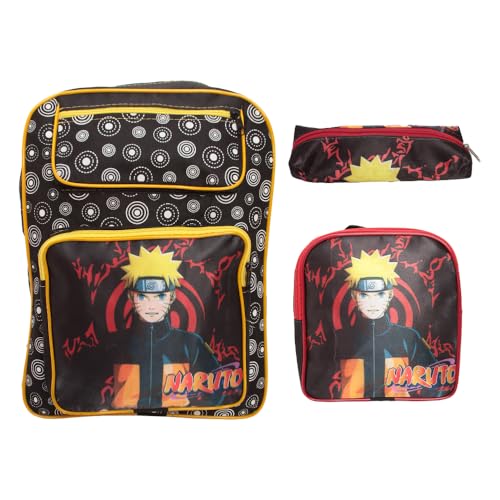 Kit Mochila Bolsa Escolar Masculina Costas Com Lancheira