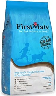 FirstMate Wild Pacific Caught Fish and Oats Formula, 5 Pound Grain Friendly Diet for Dogs