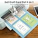 2Pcs 2x2 Kartenmatte für Cricut Explore & Cricut Maker, 4 in 1 Kartenschneidematte Cricut Maker Card Cutting Mat, Wiederverwendbare Kartenmatte für Karten Schnell Erstellen Sie 4 individuelle Karten