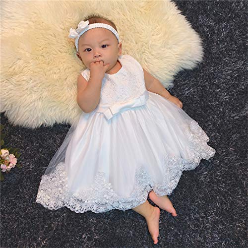 KISSOURBABY Toddler Baby Girls Embroideries Baptism Dresses Christening Special Occasions Gown for Baby Girl with Headwear4
