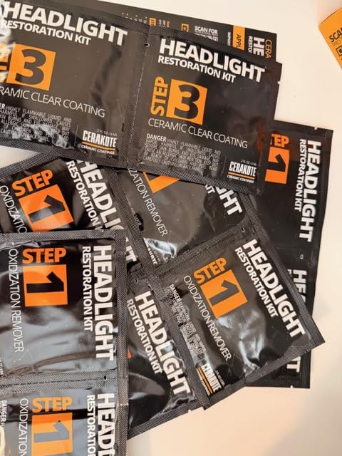 Cerakote Ceramic Headlight Restoration Kit – Restores & Coats Headlights With Ceramic Protection