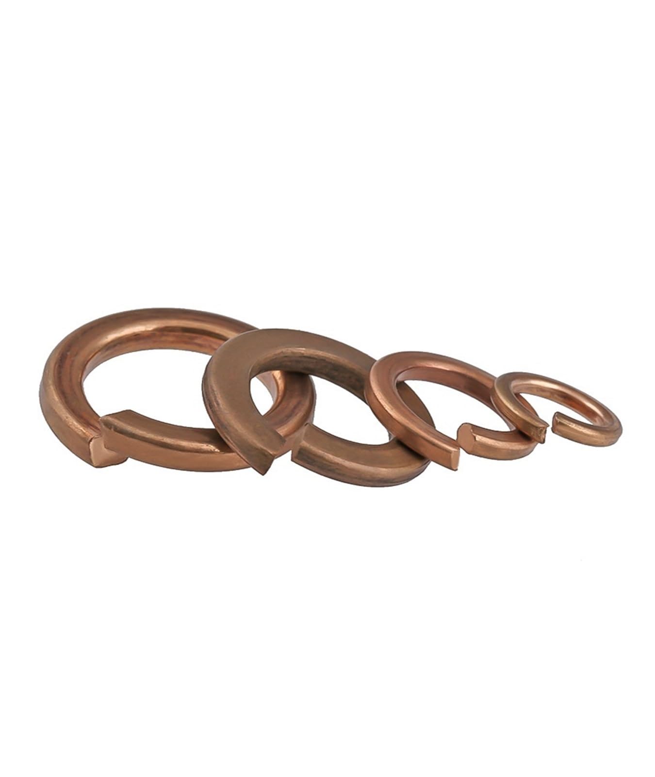 Stahlscheiben, Messing-Unterlegscheiben-Dichtungsringe, Messing-Gold-Federscheiben-Set M2-M22, verschiedene Größen(M2.5-30pcs)