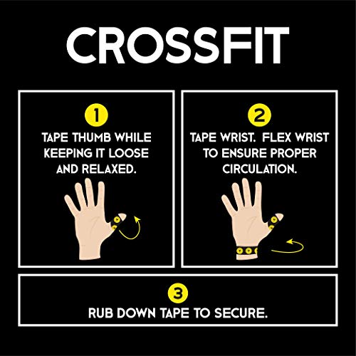 Goat Tape Scary Sticky Premium Athletic/Weightlifting Tape, Black & Yellow, 6 Rolls #TOP5