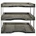 MyGift 3-Tier Vintage Gray Wood Document Paper Tray with Black Metal Frame, Desktop File Folder Organizer