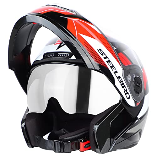 Steelbird SBA-7 Huracan ISI Certified Flip-Up Helmet for Men and ...