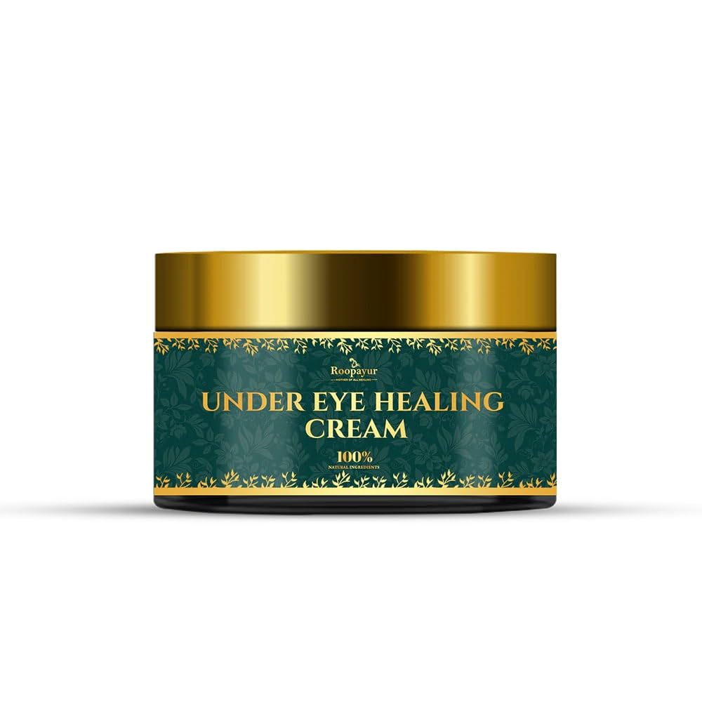 roopayur under eye healing cream – reduce dark circles & puffiness naturally 50 gm
