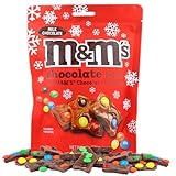 Milk Chocolate Bark with Candy Bits, Festive Holiday Candies, Stocking Stuffer Treats, Resealable Bag, 5 Ounces (M&M)