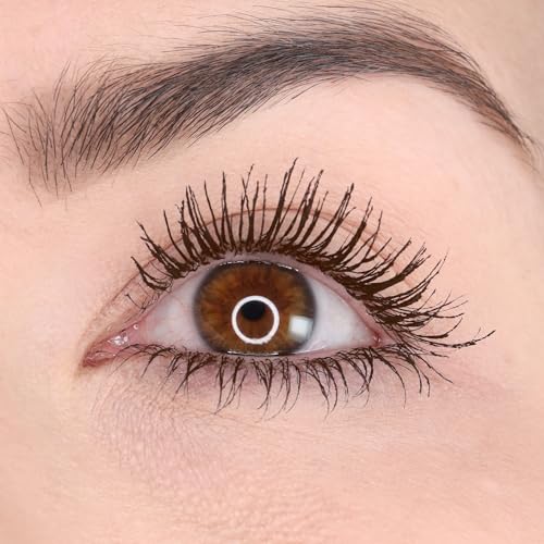 Image of Whats Up Beauty - Watch Me! Brown Volumizing and Lengthening Mascara with Peptides + Vitamin B5 | Clean, Cruelty-Free, Sustainable | Made in Italy | Lash Care for Conditioning & Strength