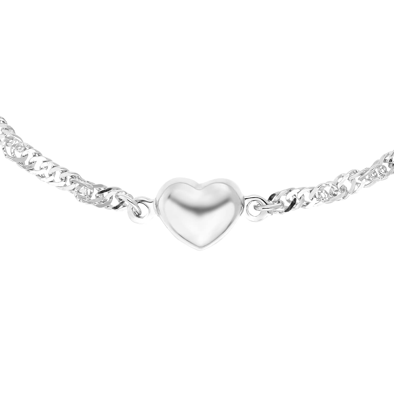 Amor Bracelet 925 Sterling Silver Girls Children's Bracelet, Silver, Comes in Jewelry Gift Box